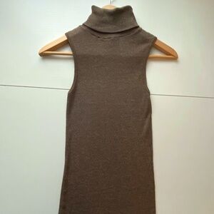 Michael Stars Vintage Sleeveless Turtleneck Tank O/S